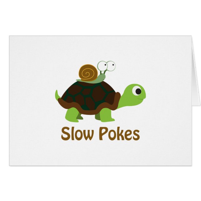 Pokes lentos - Tortuga y caracol (Anverso (Horizontal))