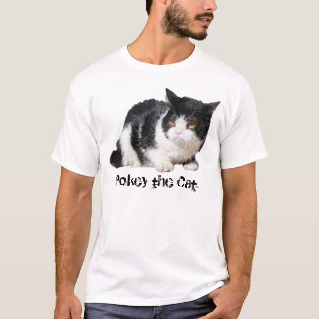Pokey el gato - camiseta (texto adaptable) (Anverso)