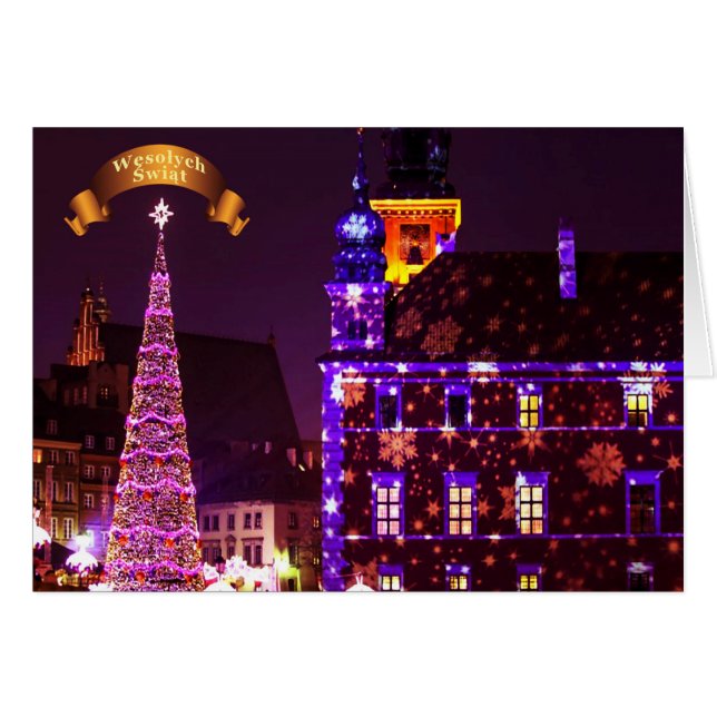 Polaco/Polski - Felices Navidad/Wesołych Świąt (Anverso (Horizontal))