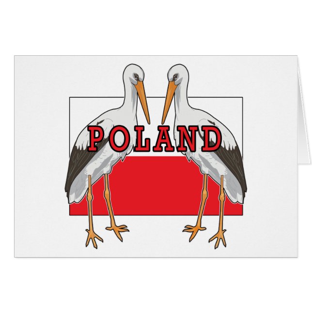 Polaco White Stork Polonia (Anverso (Horizontal))