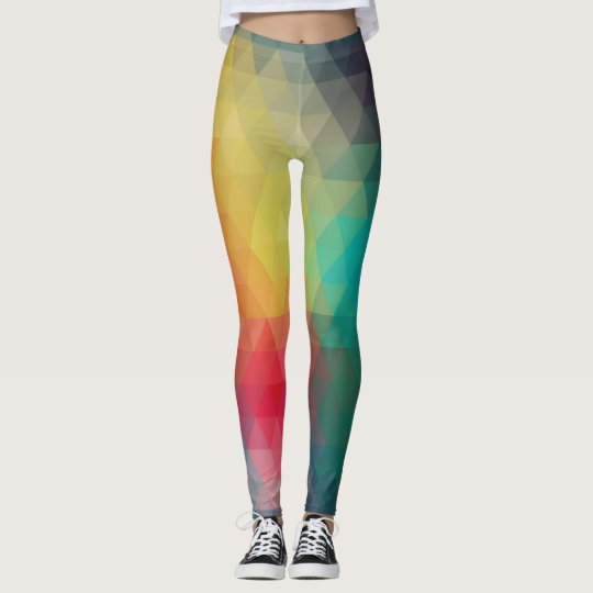 Polainas geométricas de los colores leggings