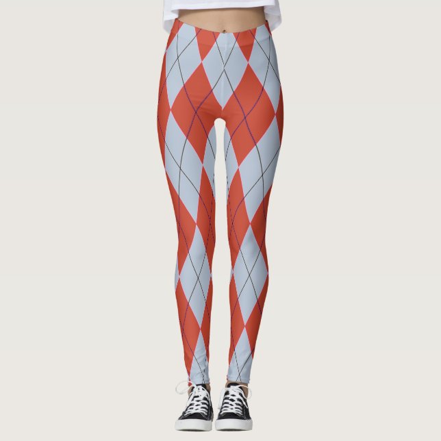 Polainas geométricas de los pantalones de Argyle (Anverso)