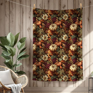 Polar Acogedora manta de otoño con elegancia floral de c