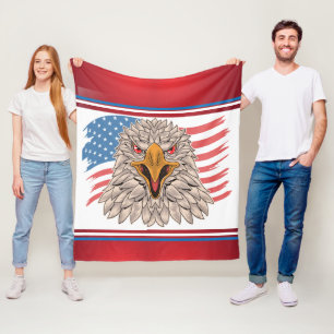 Polar Bandera estadounidense con una manta de cebada de