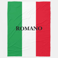 Bandera italiana de la manta personalizado de gran