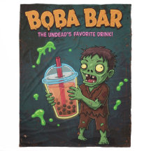 Bar de Boba – Manta de felpa