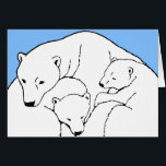 Polar Bear Art Cards Mother & Cub Custom Card<br><div class="desc">Polar Bear Greeting Cards Invitations RSVP Cards Customizable Mother & Cubs Bear Art Party Invitations Mother's Day Polar Bear Cards Father's Day New Baby Bears RSVP Cards Personalized Polar Bear Birthday Cards Wildlife Art RSVP Greeting Cards Customizable Polar Bear Invitation & Cards For Men Women Kids Mom's & Dad's Cards...</div>