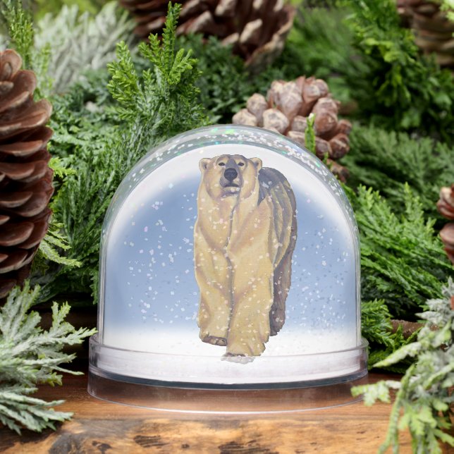 Polar Bear Snow Globe Custom Bear Snow Globes (Invierno)