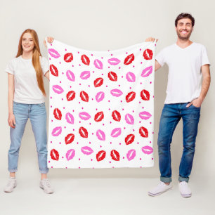 Polar Besarse los labios rojos rosados y la manta de la 