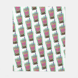 Polar Boba Blast – ¡Bebe o Muere! Manta de felpa