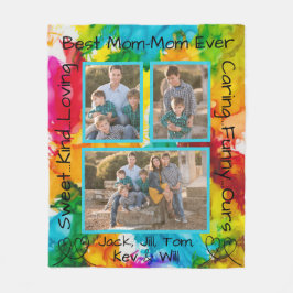 Polar Bolsa de fotos de la manta de fondo "Splash of Col