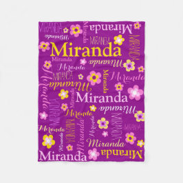 Polar Chicas amarillo morado Miranda nombre manta