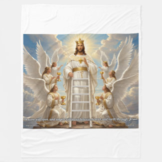 Polar Cielo y Tierra – Juan 1:51 Manta Cristiana Grande 