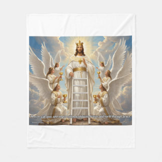Polar Cielo y Tierra–Juan 1:51 Manta Mediana Cristiana