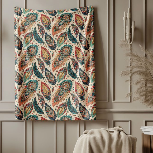 Polar Cómodos patrones de boho geométrico de la manta ét (Cozy Tribal Ethnic Blanket Geometric Boho Patterns)