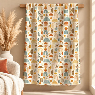 Polar Decoración de manta boho de mostaza de terracota e