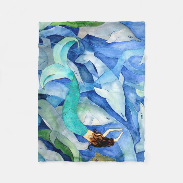 Polar Delfines y fiestas de sirena lanzan manta (Anverso)