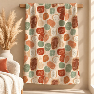 Polar Diseño de Arte de Manta con Formas Boho de Cobre d