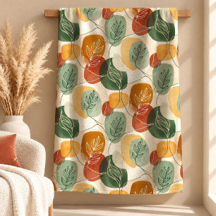 Polar Diseño de Manta Boho Terracota Polvorienta Verde A