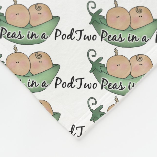 Polar Dos guisantes en una manta de bebé gemela de vaina (Esquina)