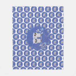 Polar Dos pequeñas lechuzas blancas con manta de lana