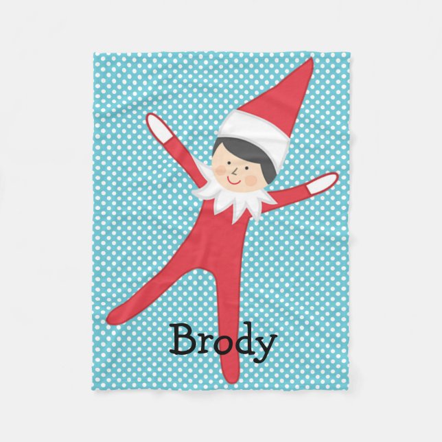 Polar Duende en la manta personalizada (Anverso)