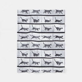 Polar EADWEARD MUYBRIDGE: Gato que camina - manta lanosa