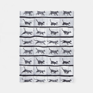 Polar EADWEARD MUYBRIDGE: Gato que camina - manta lanosa