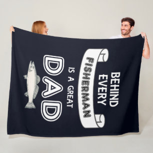 Polar El día de padre que pesca la gran manta del paño