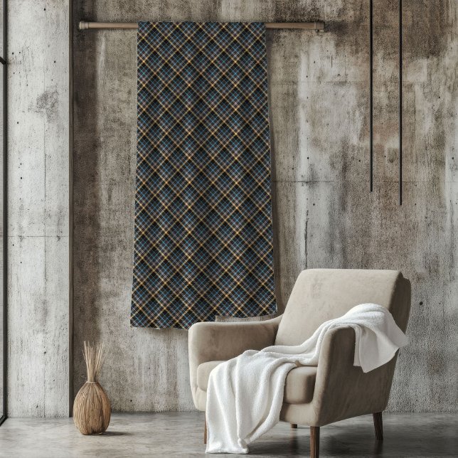 Polar Elegante manta amarilla azul para regalo masculino (Elegant Blue Yellow Blanket for Men's Gift)