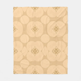 Polar Elegante patrón floral tan beige para manta de lan