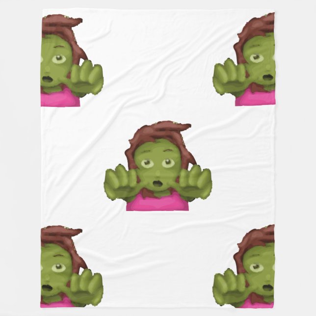 Polar emoji mujer zombie manta (Anverso)
