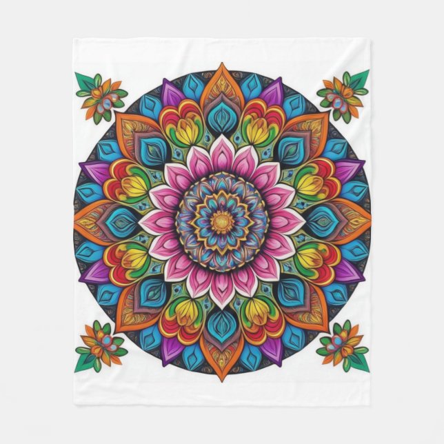Polar Esencia Zen: Manta de Meditación Mandala (Anverso)