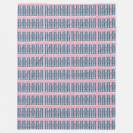 Polar Esquí azul sobre manta rosa