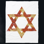 Polar estrella de pizza de manta david<br><div class="desc">"estrella de pizza de david ", interfaith , "inter faith""star de david""happy hanukkah""chanukah jewish"Hanukkah,  channukah,  chanukah,  chanukkah,  hannuka</div>