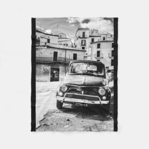Polar Fiat 500 en la manta del paño grueso y suave de