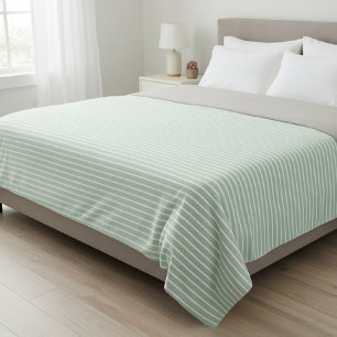 Polar fleece blanket with stripes.