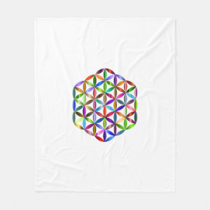 Polar Flor del arco iris de la manta del tiro de la vida