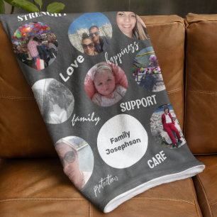 Polar Fotos familiares personalizadas en una manta de gr