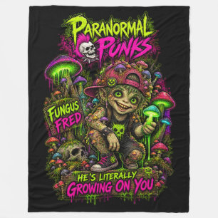 Polar Fungus Fred - Paranormal Punks Manta de felpa