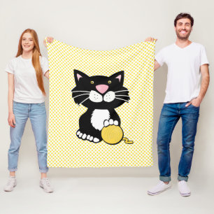 Polar Gato personalizado en la manta de la flota de polk