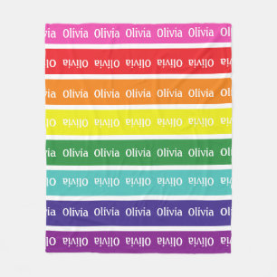 Polar Gigante de manta con nombre de niño personalizado