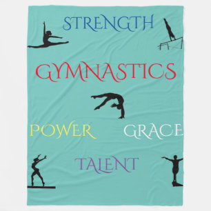 Polar GIMNASTICS verde azulada manta de faja grande.