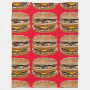 Polar gran manta roja de cheeseburger doble
