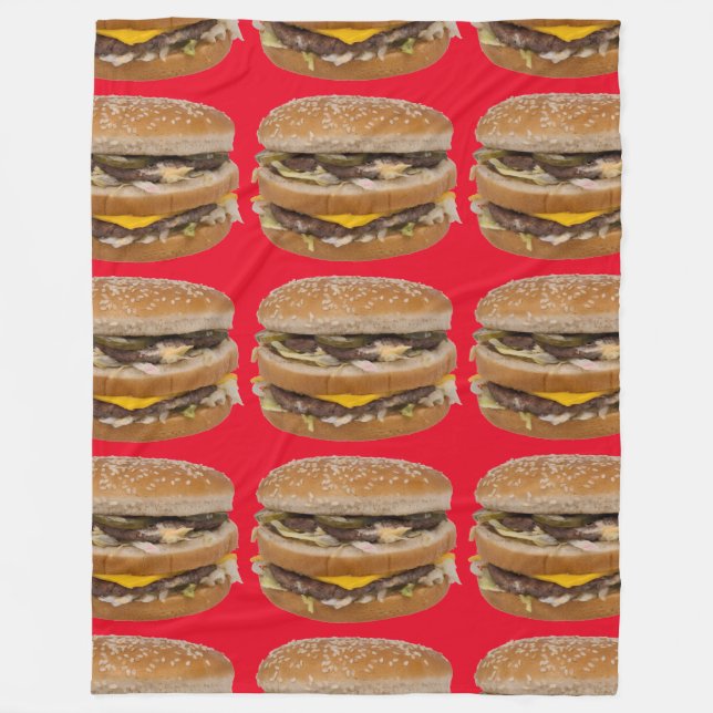 Polar gran manta roja de cheeseburger doble (Anverso)