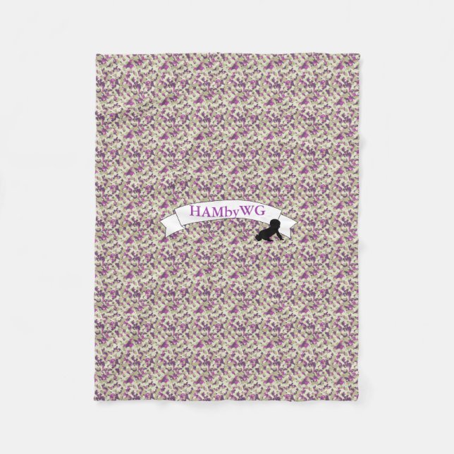 Polar HAMbWG - Manta de felpa - Camuflaje Violeta (Anverso)