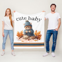 Hermosa Manta de Bebé Gatito Elegante Tejiendo Gat