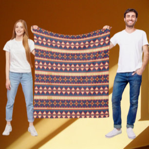 Polar Hilos Nómadas   Manta de Fleece con Patrón Azteca