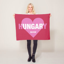 Polar Hungría Amar al personalizado monograma manta de p