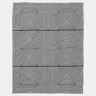 Polar Ilusión óptica: manta geométrica en blanco y negro